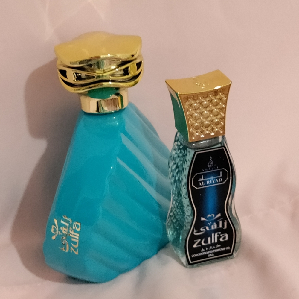Zulfa 3.4oz/100 ml Eau De Parfum Spray & 2  Al Riyad Zulfa Perfume Oils